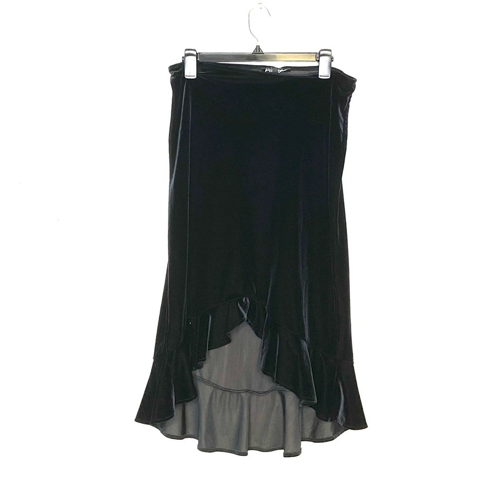 Betsey Johnson Black Velvet Skirt